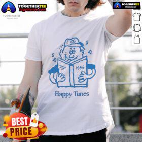 Happy Tunes T-Shirt featuring a vibrant design with music notes, perfect for music lovers and casual wear.
