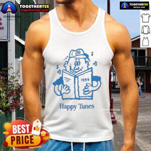 Happy Tunes Tank Top featuring a vibrant design, perfect for summer fashion and casual outings.