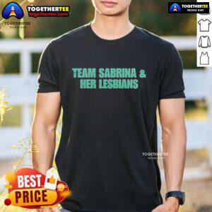 Nice New York Liberty Team Sabrina And Her Lesbians T-Shirt featuring vibrant graphics and a stylish design for fans.