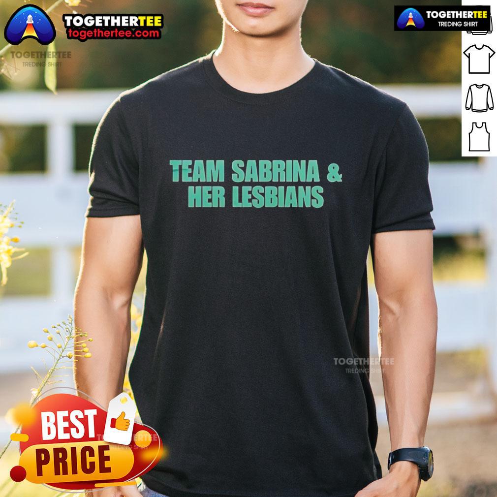 Nice New York Liberty Team Sabrina And Her Lesbians T-Shirt featuring vibrant graphics and a stylish design for fans.