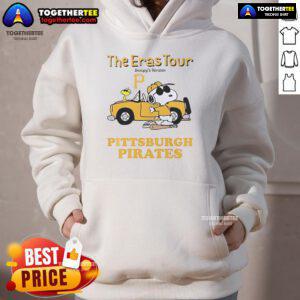 Pittsburgh Pirates Eras Tour Snoopy Hoodie featuring colorful graphics and a cozy design for fans of all ages.