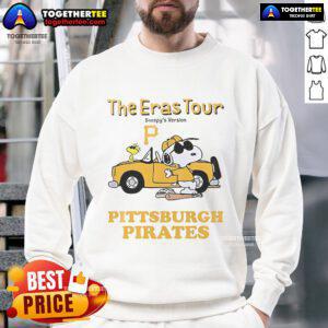 Nice Pittsburgh Pirates The Eras Tour Snoopy Sweatshirt featuring vibrant graphics and cozy design for fans.