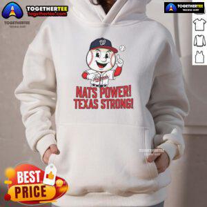 Nice Washington Nationals Nats Power Texas Strong Hoodie in vibrant colors, perfect for fans and casual wear.
