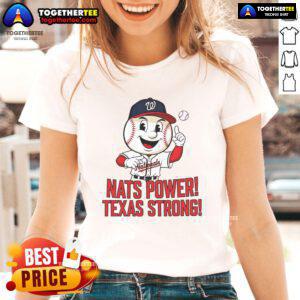 Nice Washington Nationals Nats Power Texas Strong Ladies Tee in vibrant colors, perfect for fans and casual wear.