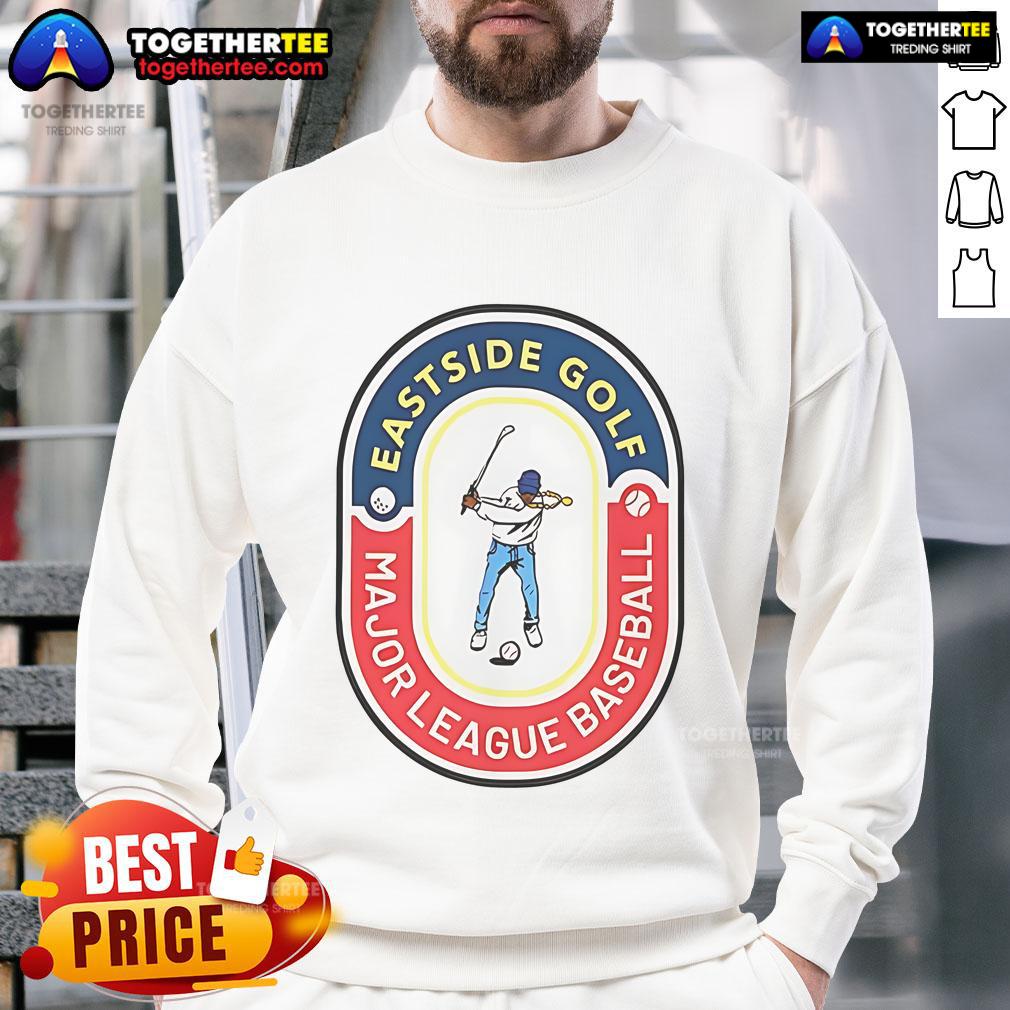 Alt Text: Official Atlanta Braves Eastside Golf MLB All-Star Sweatshirt featuring team colors and logo, perfect for fans.