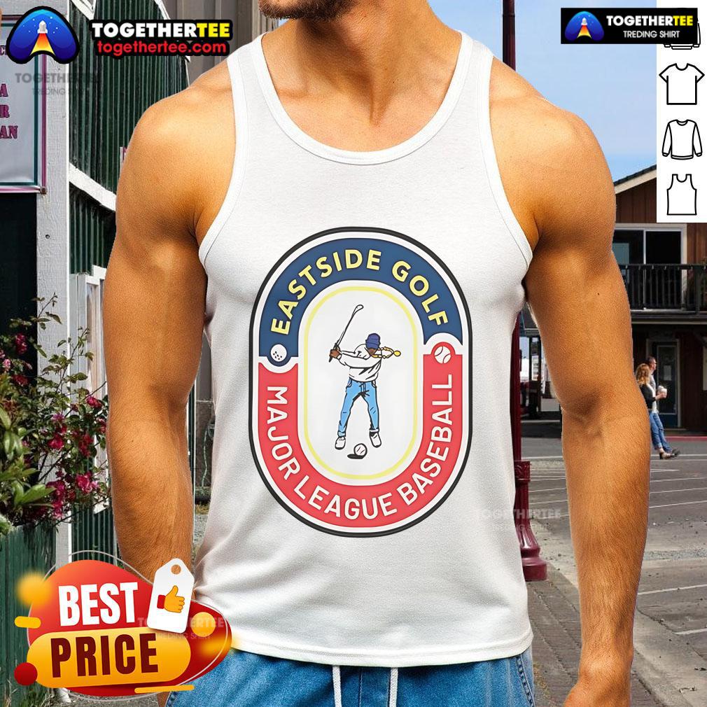 Official Atlanta Braves Eastside Golf MLB All-Star tank top featuring team logo and vibrant design for fans.