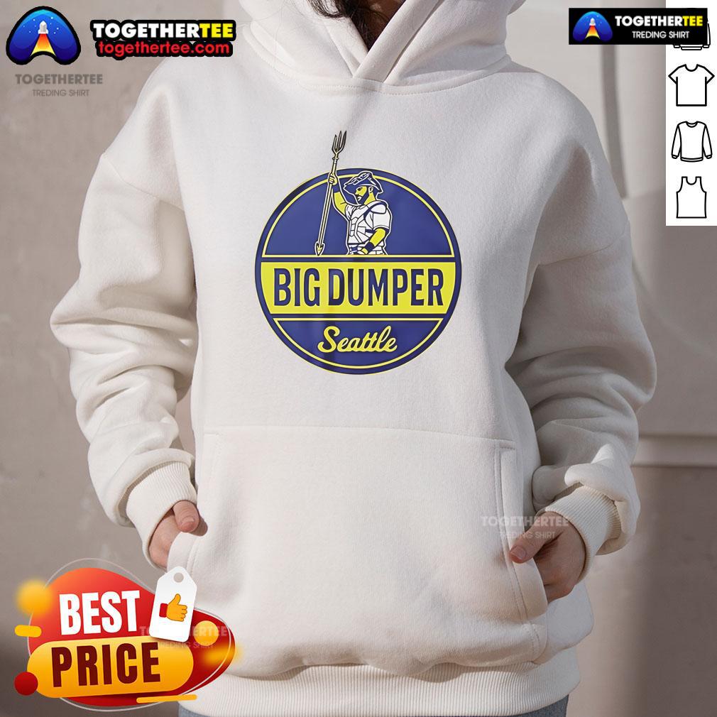 Official Cal Raleigh Seattle Mariners baseball tee with Big Dumper and trident hoodie design, perfect for fans.