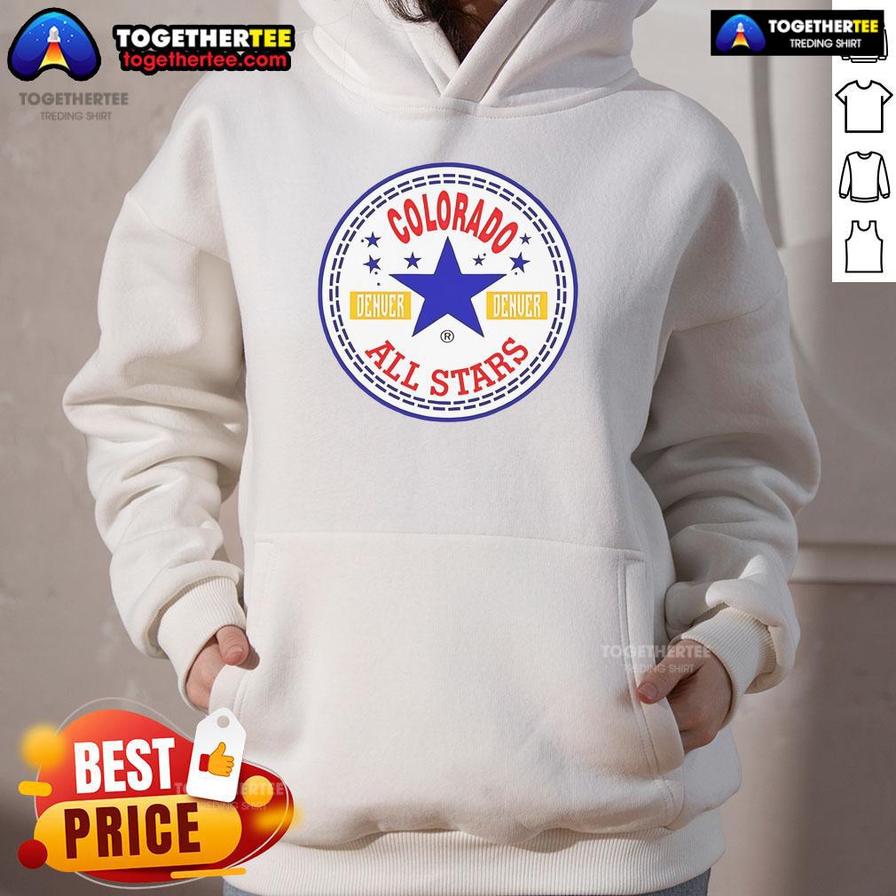 Official Colorado Denver All-Stars Logo Hoodie featuring vibrant team colors and emblematic design for fans.