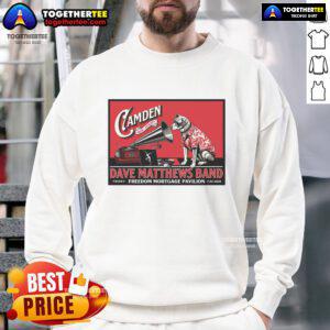 Dave Matthews Band Freedom Mortgage Pavilion concert poster sweatshirt, Camden, NJ, July 25, 2025.