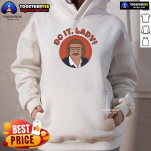 Alt Text: Official Do It Lady Jay Renshaw Hoodie in black, showcasing stylish design and comfortable fit for fans.