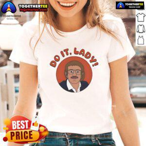 Official Do It Lady Jay Renshaw Ladies Tee featuring a stylish design perfect for casual wear and empowering messages.