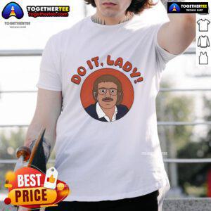Official Do It Lady Jay Renshaw T-Shirt featuring vibrant design and comfortable fit for everyday wear.