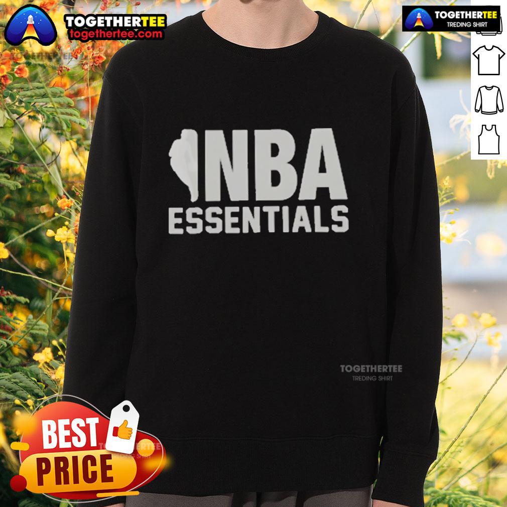 Official Fear of God Essentials NBA Logo Sweatshirt featuring a stylish design and premium fabric for ultimate comfort.