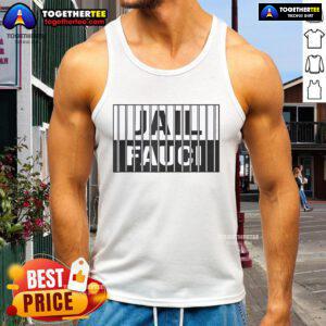 Official Jail Fauci Tank Top featuring bold graphic design, perfect for supporters of Fauci-themed apparel and activism.