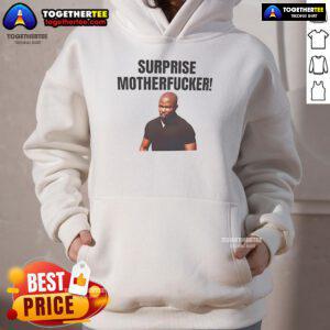 Official James Doakes Surprise Motherfucker Hoodie featuring bold text and a stylish design for fans of Dexter.