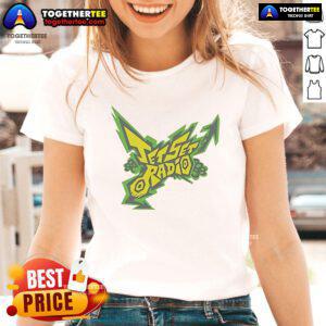 Official Jet Set Logo Ladies Tee featuring a stylish design perfect for casual wear and travel enthusiasts.