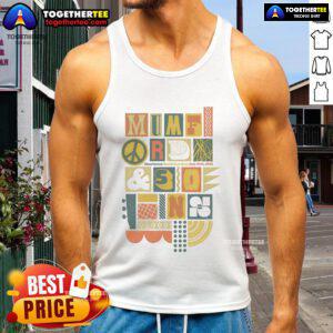 Official Mumford and Sons July 27, 2025 concert poster on a tank top, showcasing vibrant design in Charleston, SC.