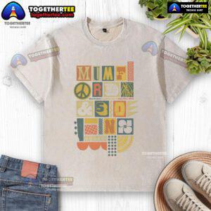 Alt Text: Official Mumford and Sons July 27, 2025 concert poster on a washed t-shirt, Charleston SC event merchandise.