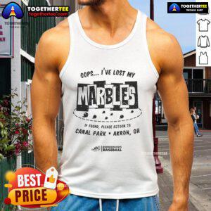Official Rubberducks Baseball 'Oops I've Lost My Marbles' tank top featuring a fun design for baseball fans.