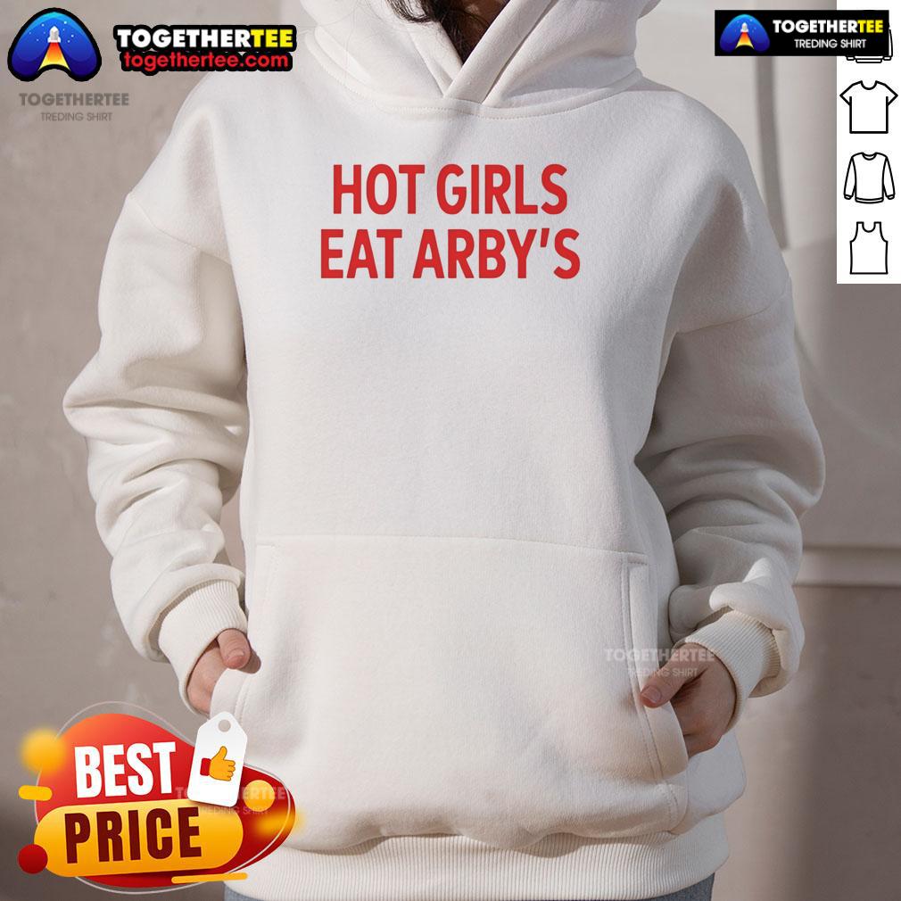 Sophie Cunningham in a Hot Girls Eat Arby's hoodie, showcasing her stylish look and confidence.