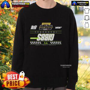 Alt Text: Official TY Gibbs Checkered 2025 NASCAR Cup Series In-Season Challenge Winner Sweatshirt in vibrant colors.