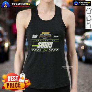 Official TY Gibbs Checkered 2025 NASCAR Cup Series In-Season Challenge Winner Tank Top, featuring vibrant racing graphics.