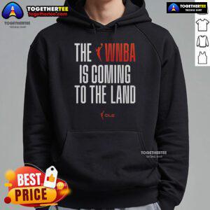 Official WNBA To The Land hoodie featuring bold graphics and comfortable fit, perfect for basketball fans and style enthusiasts.