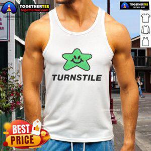 Official Turnstile Seein Stars tank top featuring vibrant graphics and a stylish design for music fans.
