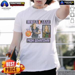 Official WNBA Jam Valkyries Kate Martin T-Shirt featuring bold graphics and team colors for fans and players alike.