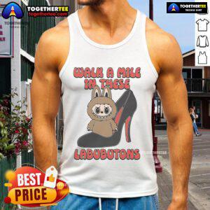 Official Walk A Mile In These Labubutons Tank Top featuring a stylish design perfect for summer fashion.