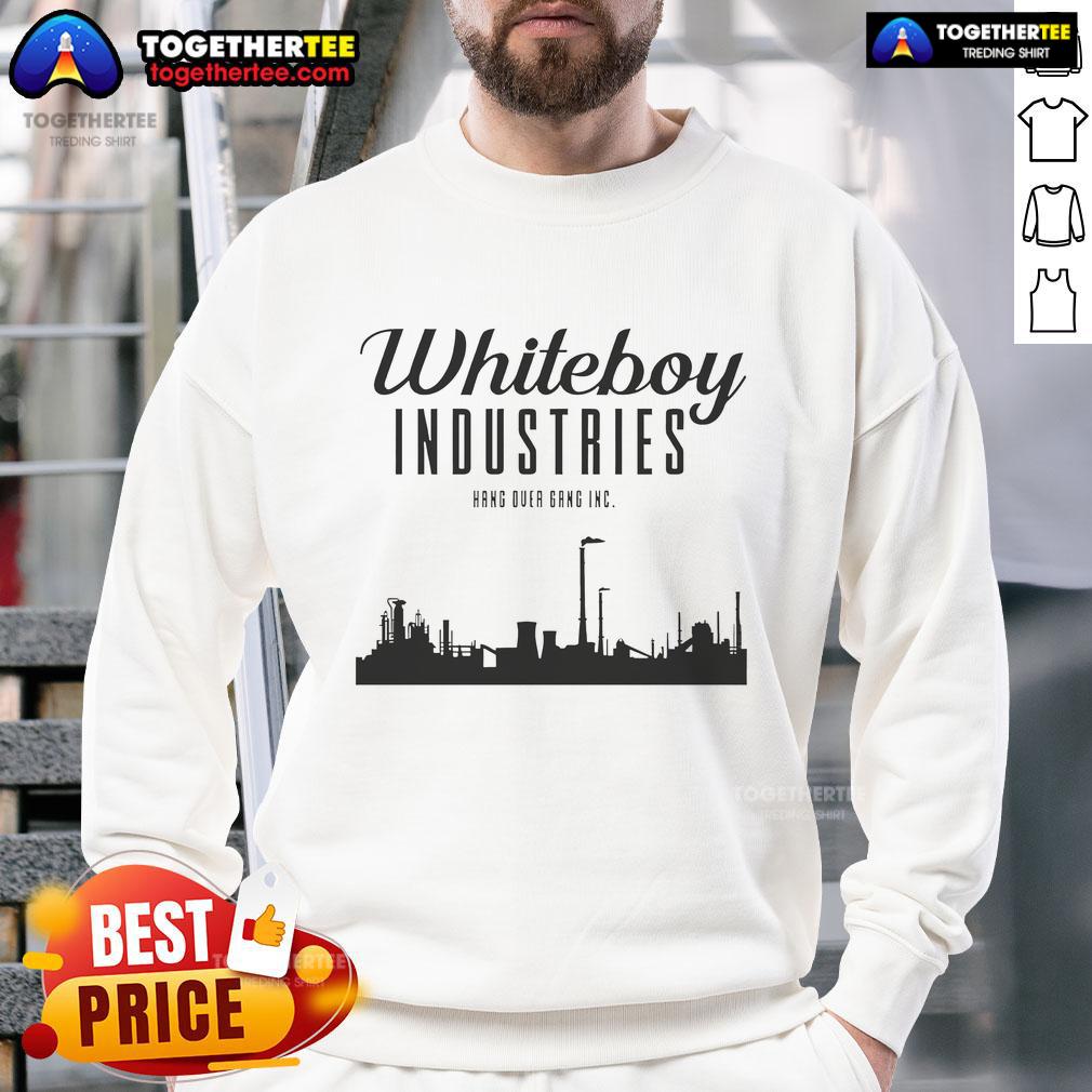 Alt Text: Official Whiteboy Industries sweatshirt in black, featuring a stylish logo and comfortable fit for casual wear.