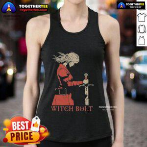 Official Witch Bolt Marigolds Fate Tank Top featuring vibrant graphic design, perfect for fans of fantasy apparel.