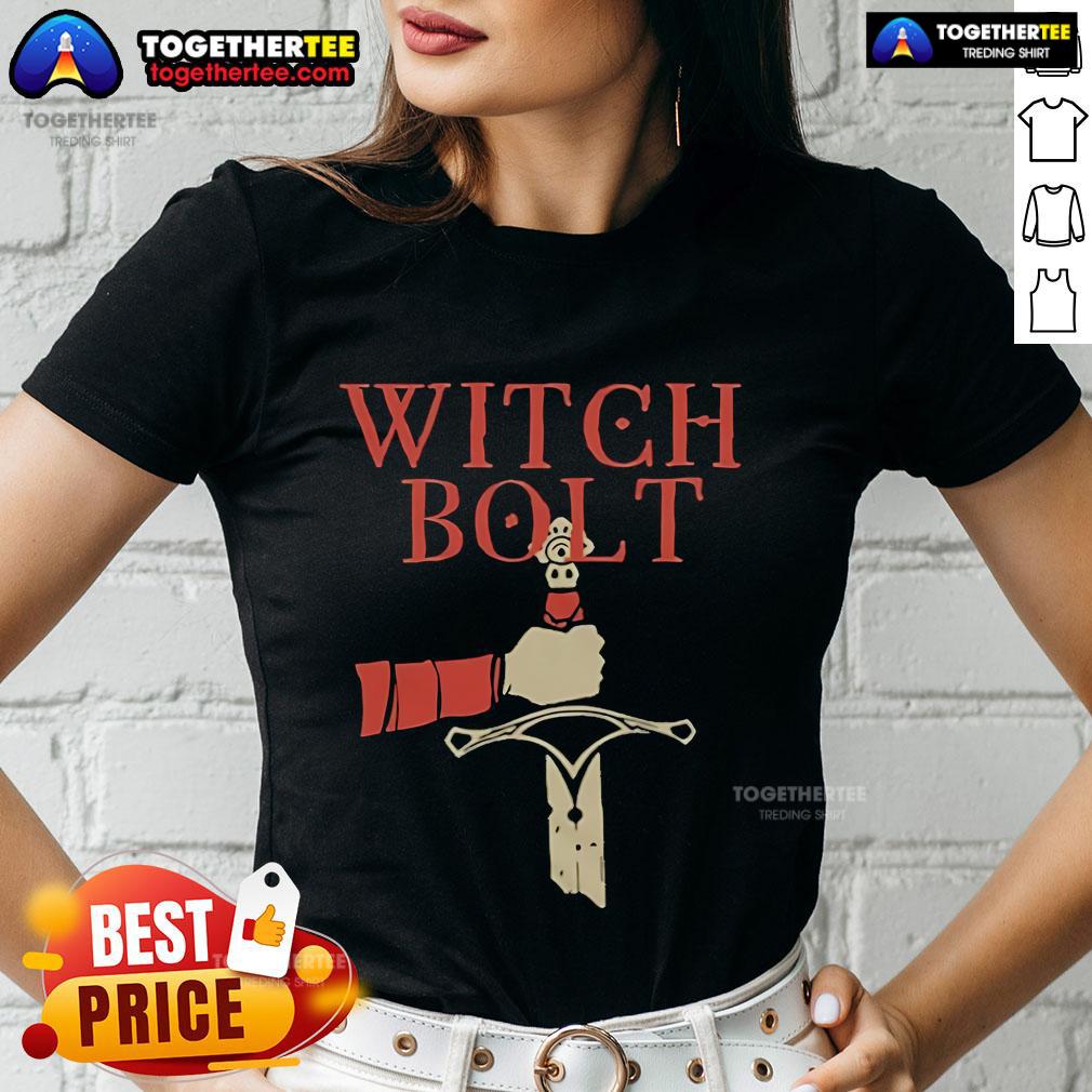 Official Witch Bolt The Valley Nodded Ladies Tee featuring a stylish design perfect for witchcraft enthusiasts.