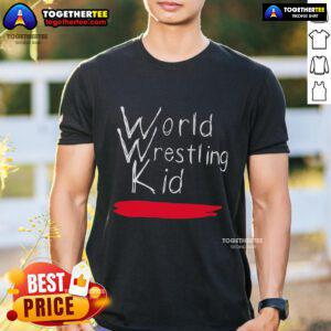 Official World Wrestling Kid Logo T-Shirt featuring a vibrant logo design, perfect for young wrestling fans.