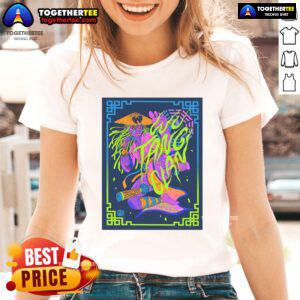Official Wu-Tang Denver CO 4th July 2025 Tour Poster Ladies Tee featuring vibrant design and tour details.