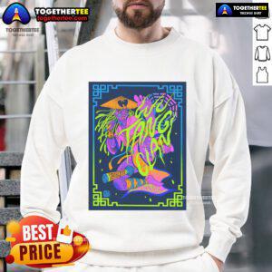 Official Wu-Tang Denver CO 4th July 2025 Tour Poster Sweatshirt featuring vibrant graphics and tour details.