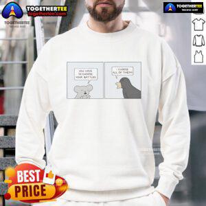 Official 'You Have To Choose Your Battles, I Choose All Of Them' sweatshirt featuring bold text design in stylish fabric.