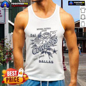 Original Dallas Cowboys tank top, celebrating the National Football League since 1960, perfect for fans and collectors.