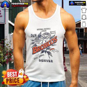Original Denver Broncos Tank Top featuring NFL Est. 1960 design, perfect for fans of the National Football League.