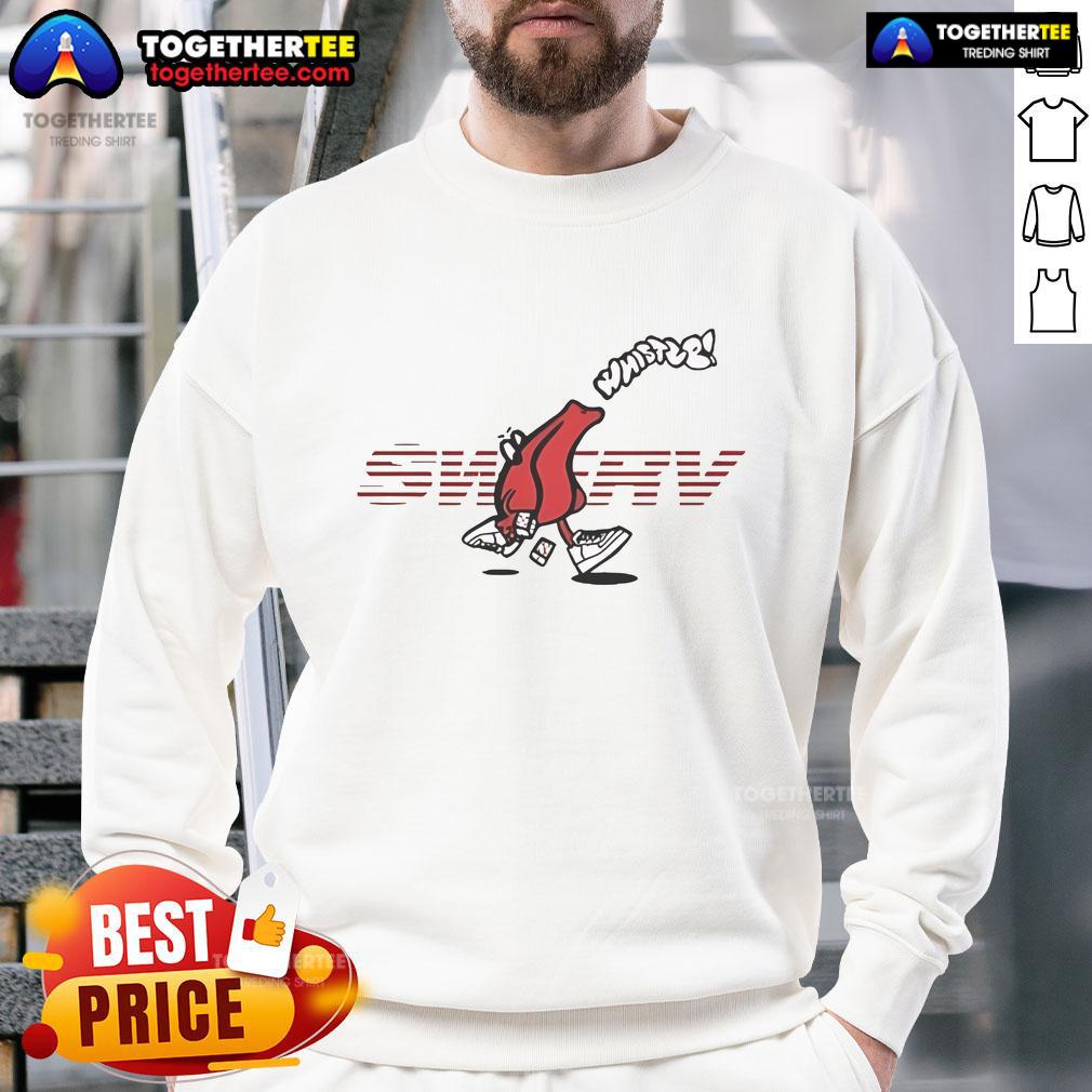 Alt Text: Stylish Original G Herbo Swerv Whistle Sweatshirt featuring bold graphics and a comfortable fit for fans.