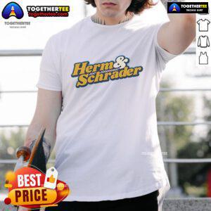 Original Herm & Schrader T-Shirt featuring a unique design, perfect for fans of classic automotive apparel.