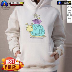 Original Thinking of You Is Something Nice I Do for Myself Hoodie in cozy fabric, featuring a motivational quote design.