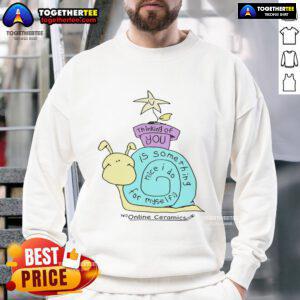 Cozy sweatshirt featuring the phrase Thinking of You Is Something Nice I Do for Myself, perfect for self-care.