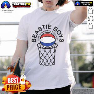 Premium Beastie Boys Atwater Basketball Association T-Shirt featuring iconic design and vibrant colors for fans and collectors.