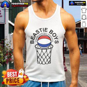 Premium Beastie Boys Atwater Basketball Association tank top featuring vibrant design and comfortable fit for fans.