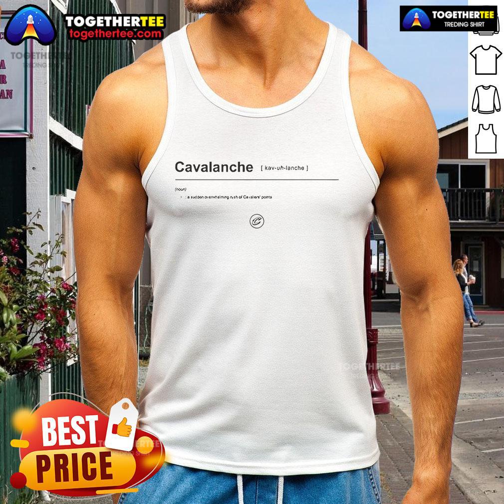 Premium Good Cleveland Cavaliers Avalanche Definition Tank Top with bold team logo and stylish design for fans.
