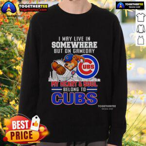 Premium sweatshirt featuring Chicago Cubs logo, perfect for game day enthusiasts showing team spirit and pride.