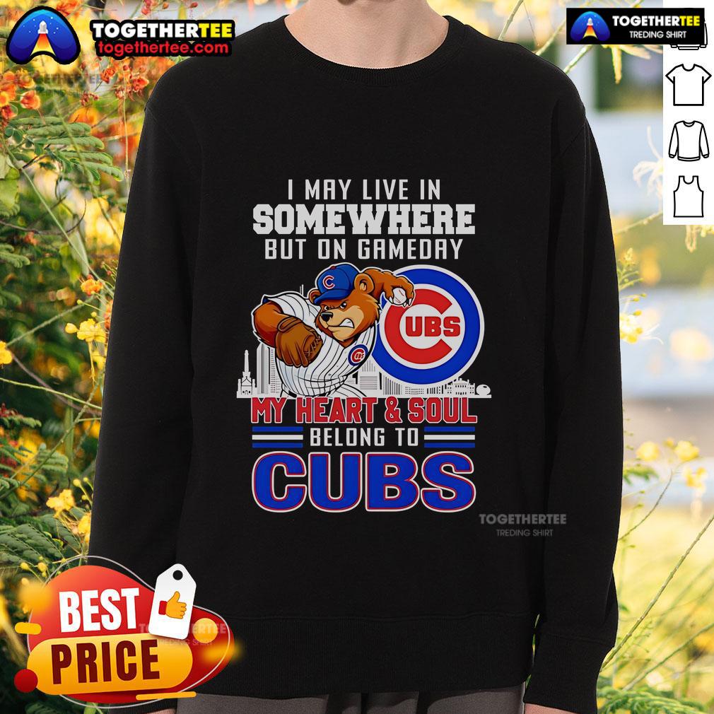 Premium sweatshirt featuring Chicago Cubs logo, perfect for game day enthusiasts showing team spirit and pride.