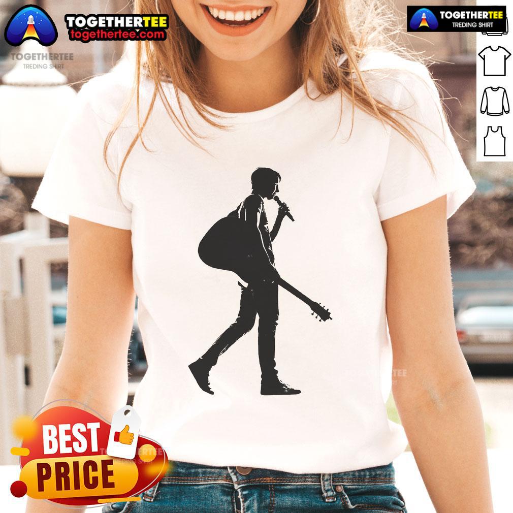 Premium James Blunt Silhouette Ladies Tee featuring a stylish silhouette design, perfect for fans and casual wear.