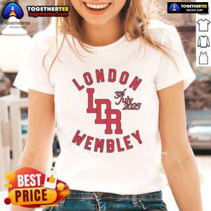 Premium Lana Del Rey London Wembley 2025 Ladies Tee featuring stylish design and vibrant colors for fans.